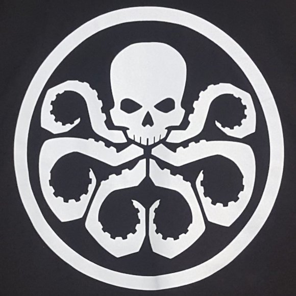MARVEL HYDRA T-SHIRT - Villains Skull Octopus Tentacles - Picture 2 of 9